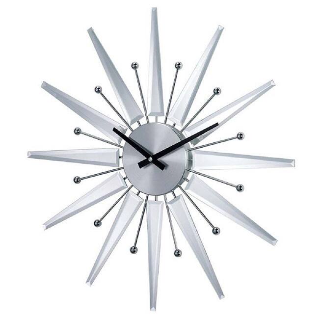 Hans Andersen Home Mirrored Starburst Clock