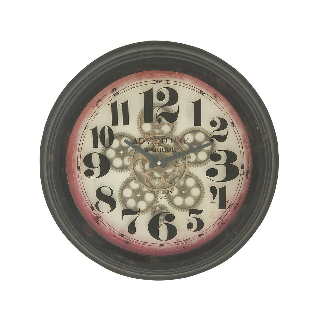 Stunning Round Metal Wall Clock
