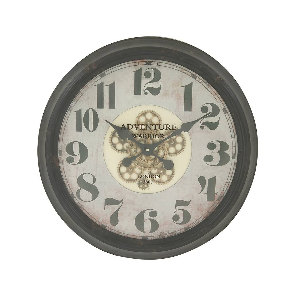 Superbly Styled Metal Wall Clock