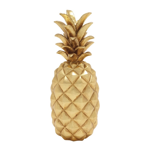 Shop Stunning and Sparkly Golden Pineapple Decor - Free Shipping Today ...