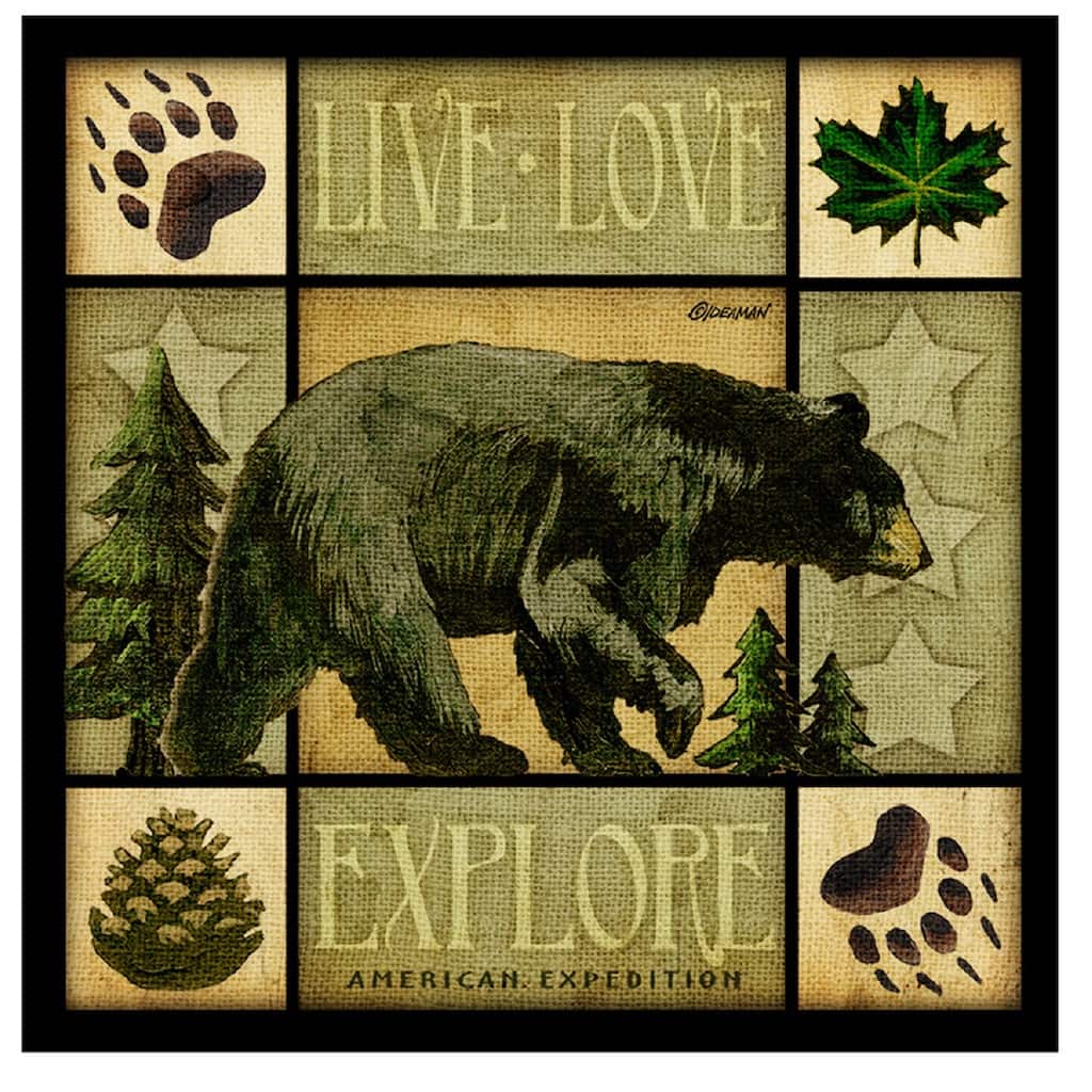 American Expedition Square Coasters Lodge Series (Set of 4)