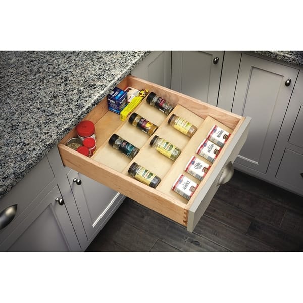 Shop Rev A Shelf 4sdi 24 Wood Spice Drawer Insert Free Shipping