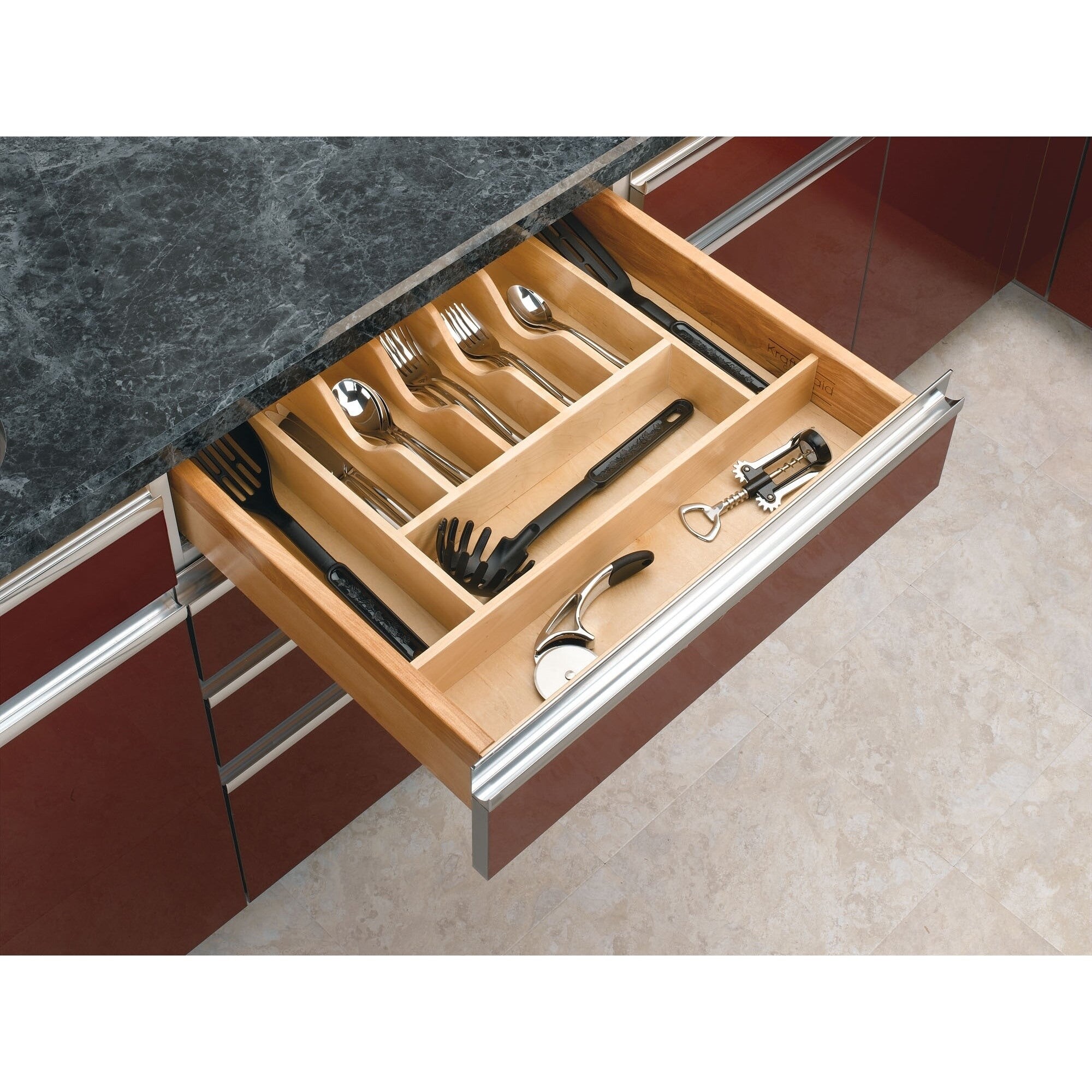Shop Rev A Shelf 4wct 3sh Short Cutlery Tray Insert Free