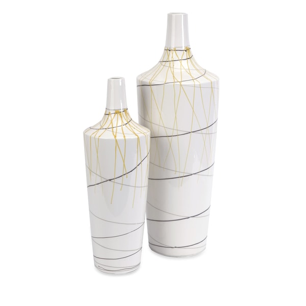 Set of 3 Sawankhalok Meadows Celadon Ceramic Vases (Thailand)