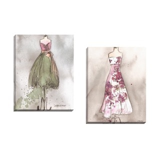 Portfolio Canvas Decor 'Girl in Dress' Bridges 24-inch x 24-inch ...