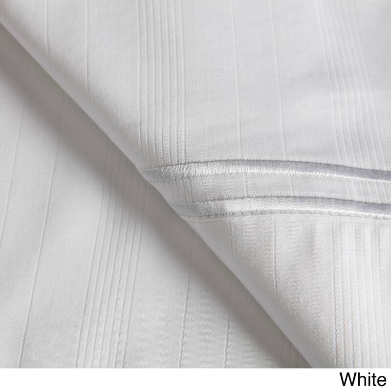 PureCare Elements Premium Rayon From Bamboo Bed Sheet Set - White - Twin - Casual/Shabby Chic/Nautical & Coastal/French Country