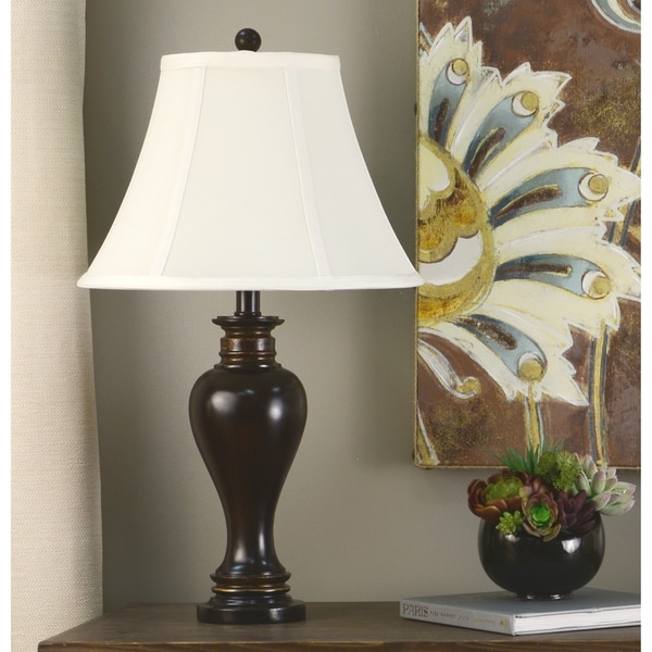 Laurel Creek Linden 25-inch Walnut Ridge Table Lamp