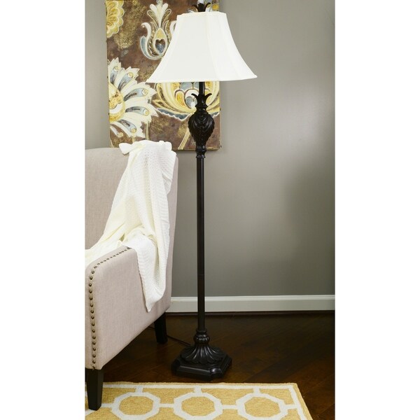 61-inch Dark Brown Floor Lamp