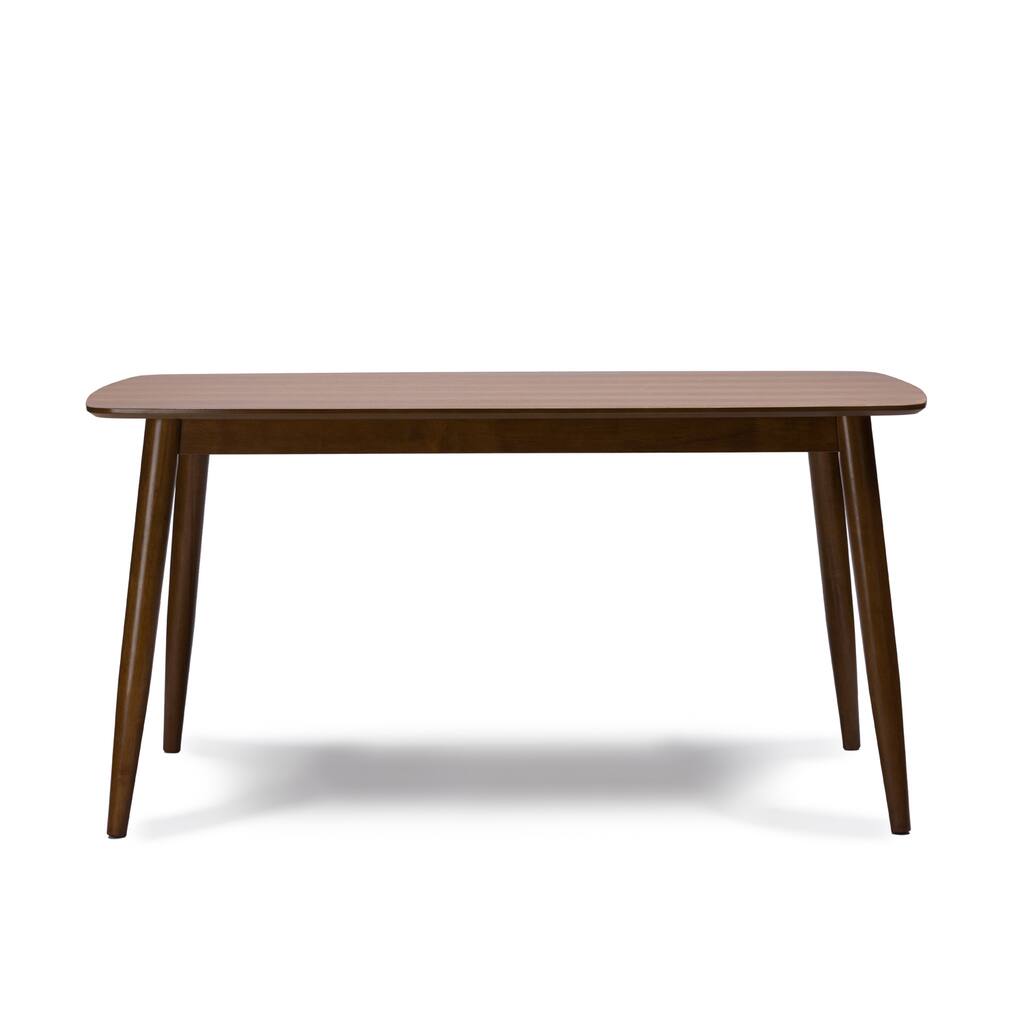 Sacramento Mid-Century Solid Wood Dining Table