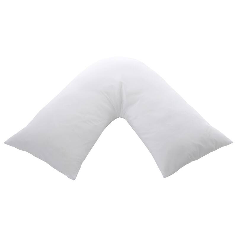 Cheer Collection Down Alternative V Shape Pillow - White