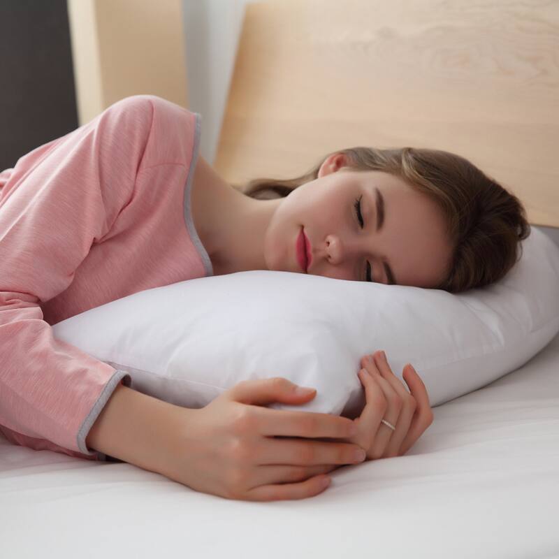 Cheer Collection Down Alternative V Shape Pillow - White