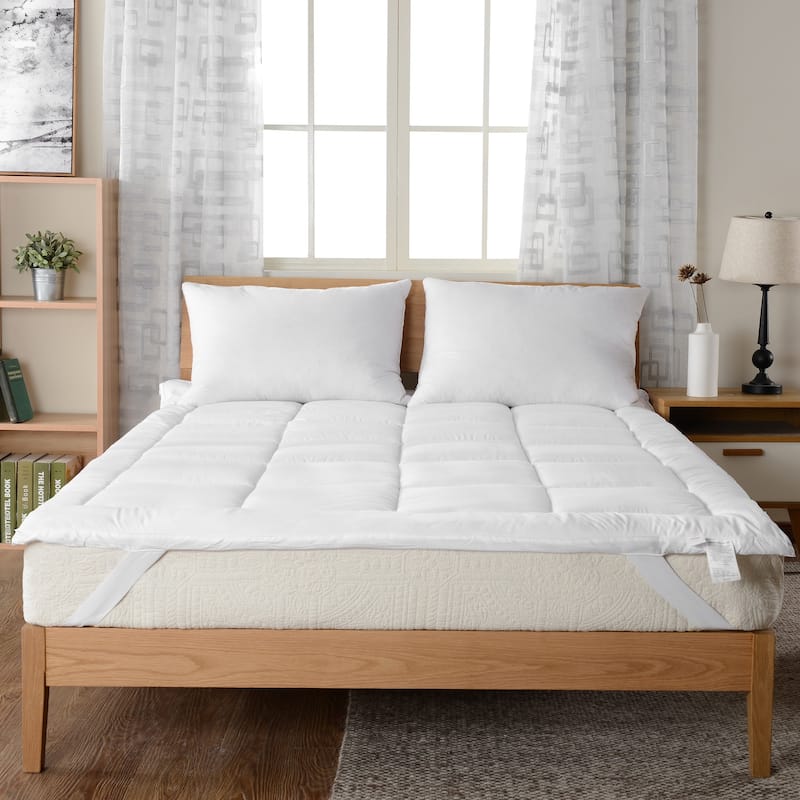 Cheer Collection Down Alternative Mattress Topper/ Fiber Bed