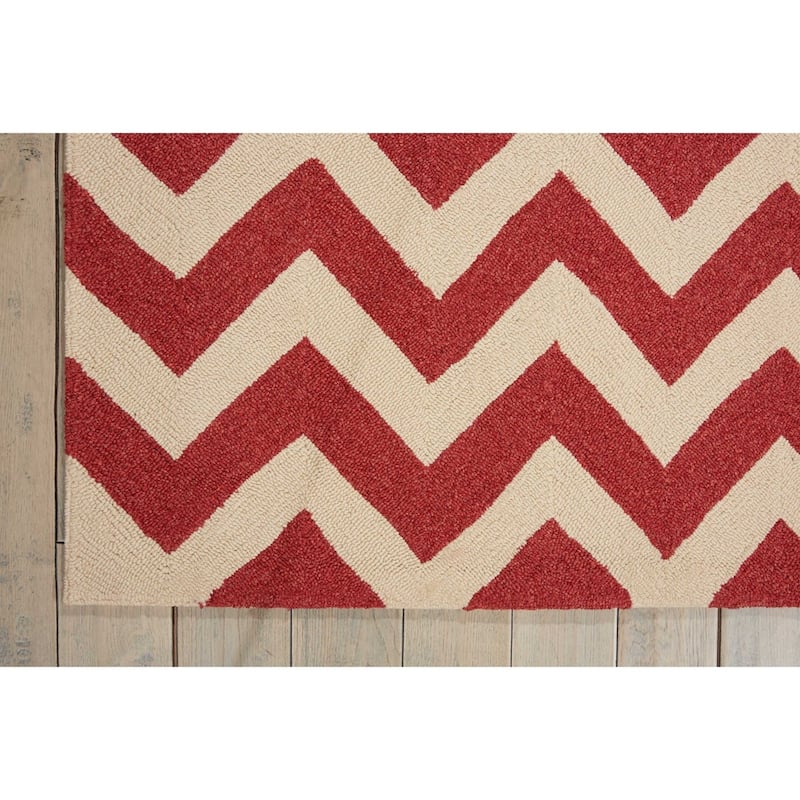 Nourison Portico Chevron Indoor / Outdoor Area Rug