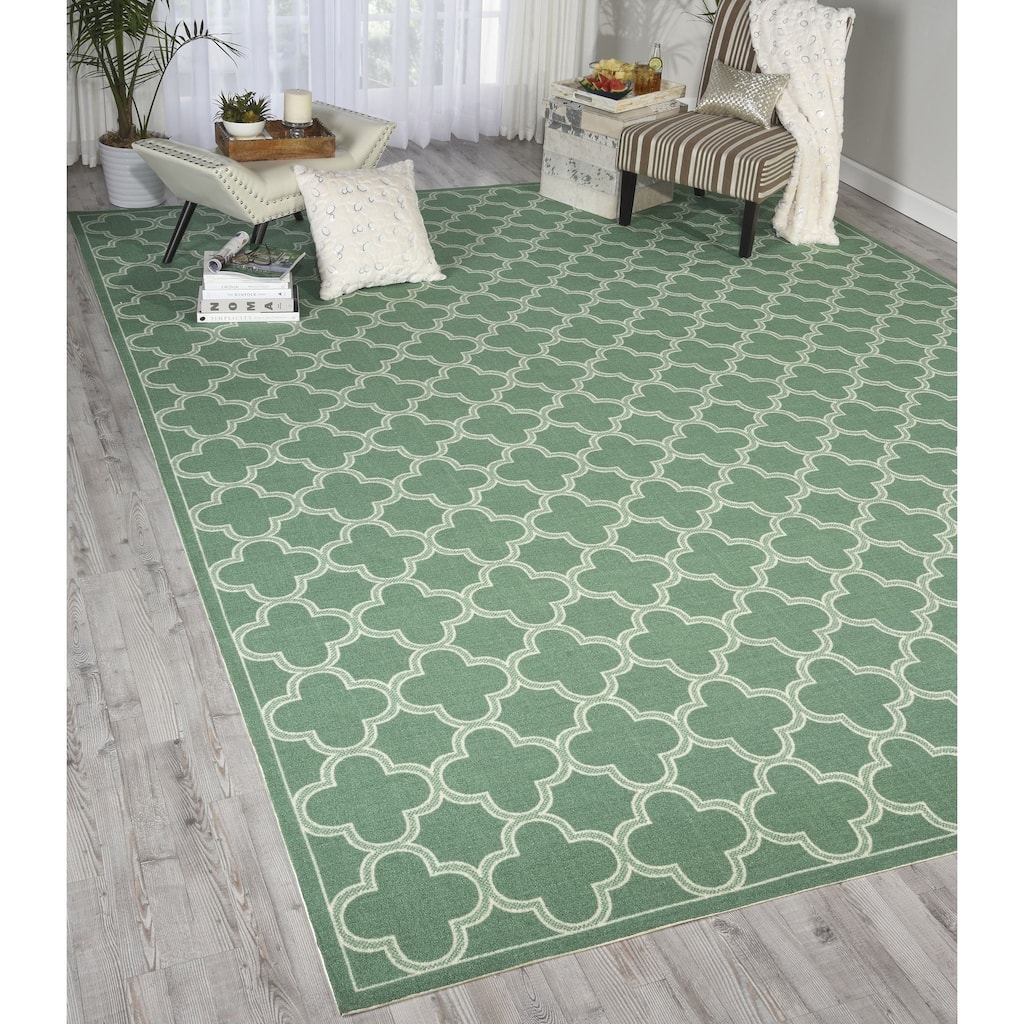 Waverly Sun N' Shade Geometric Indoor/Outdoor Area Rug