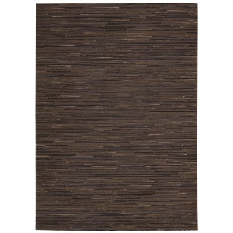 Nourison Capelle CPEL1 Area Rug - 5' 3" x 7' 4" - Dark Brown - Rectangle