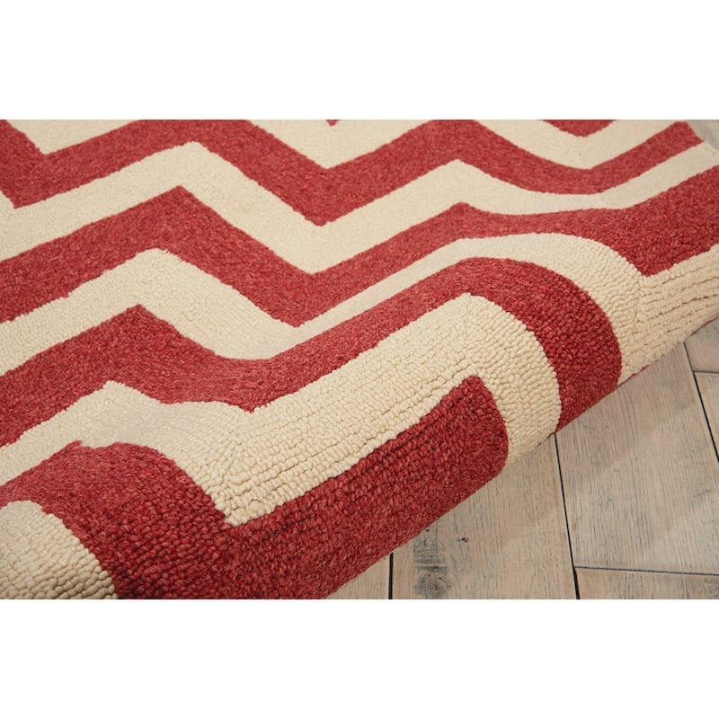 Nourison Portico Chevron Indoor / Outdoor Area Rug