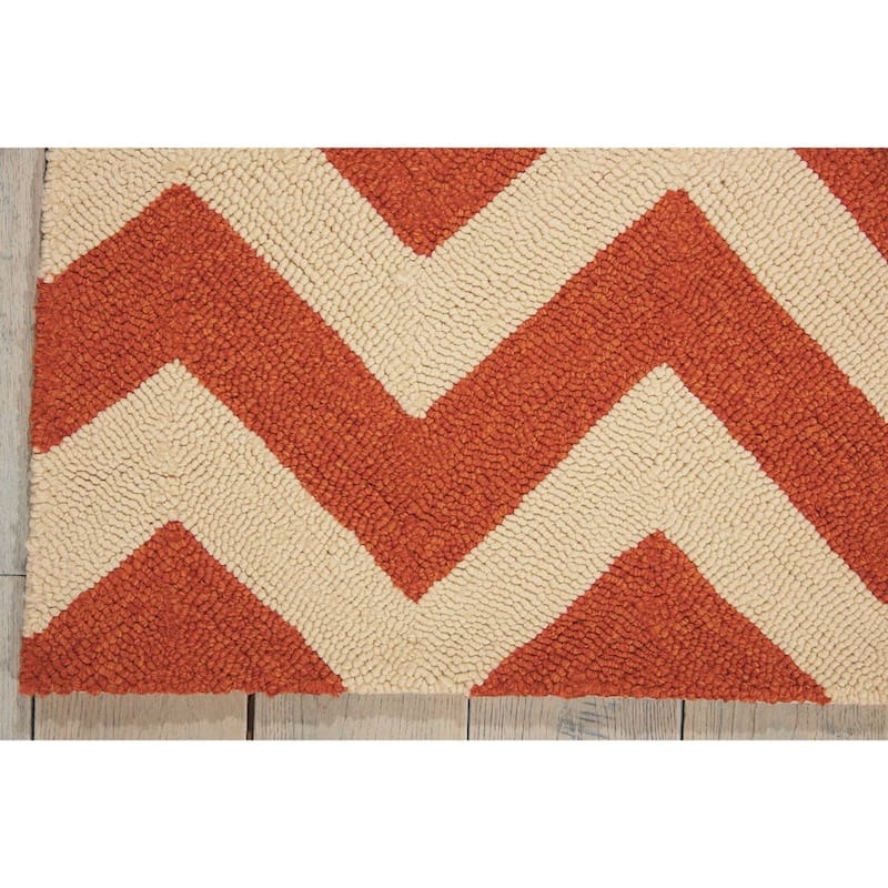 Nourison Portico Chevron Indoor / Outdoor Area Rug