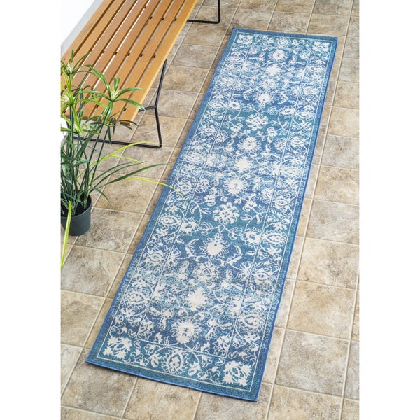 nuLOOM Traditional Modern Indoor/ Outdoor Vintage Porch Runner Rug (2' x 7'6) Free Shipping