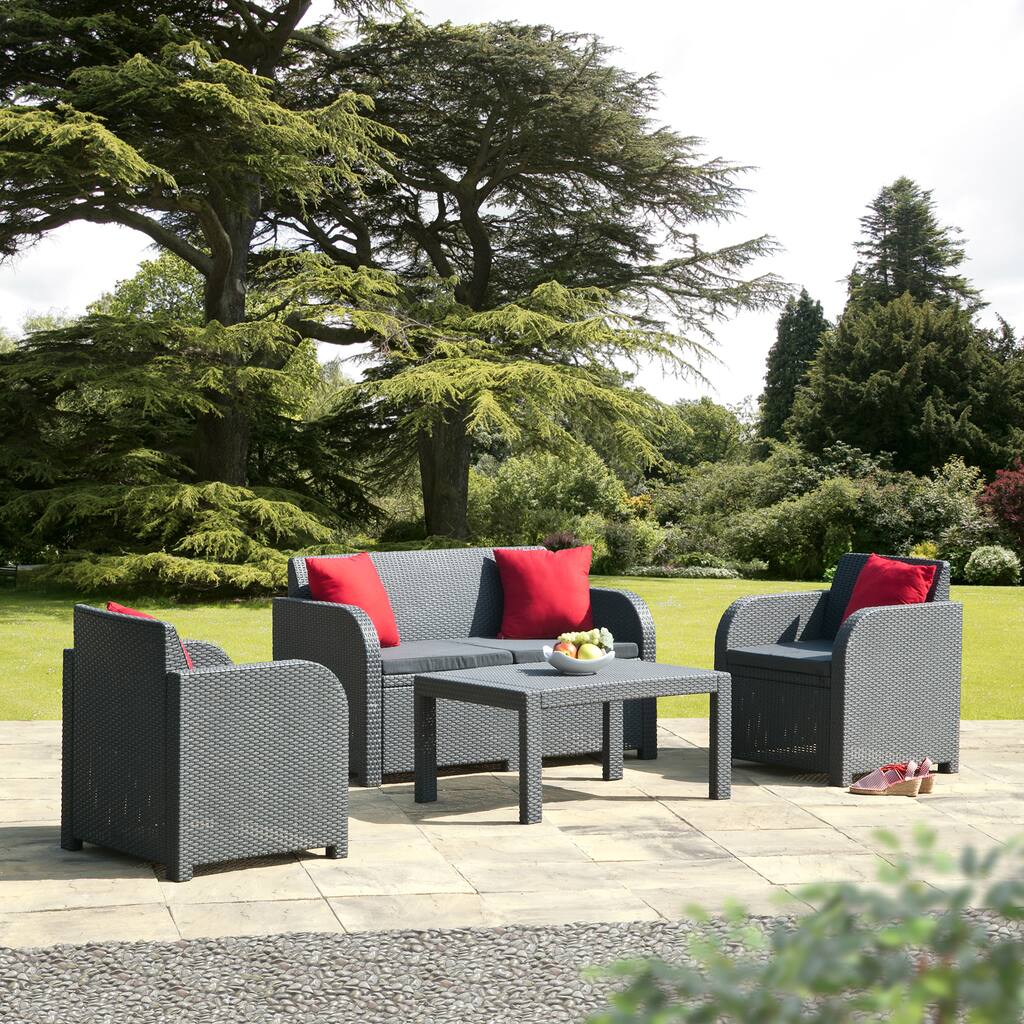 Oklahoma Lounge Set w/Cushions Graphite