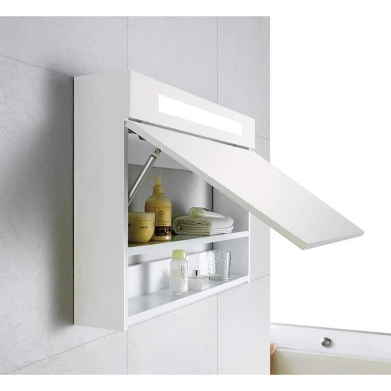 Fine Fixtures Lexington 32-inch White Mirror With LED Light