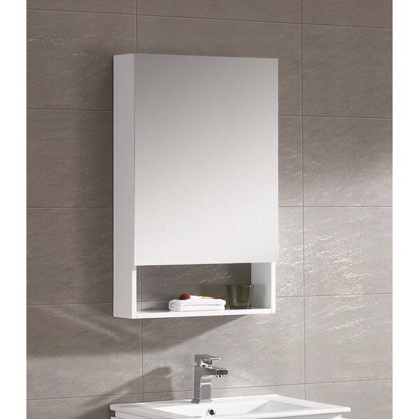 slide 3 of 4, Fine Fixtures Greenpoint 20-inch Medicine Cabinet White