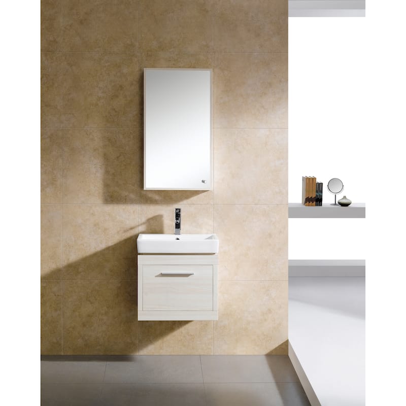 Fine Fixtures Glamour 20-inch Vanity with Vitreous China Sink Top