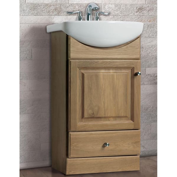 Shop Fine Fixtures Petite 16 Inch Bathroom Vanity With Vitreous China Sink Top On Sale Overstock 10173241