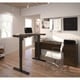 preview thumbnail 4 of 9, Bestar Prestige L-Desk including Electric Height Adjustable Table