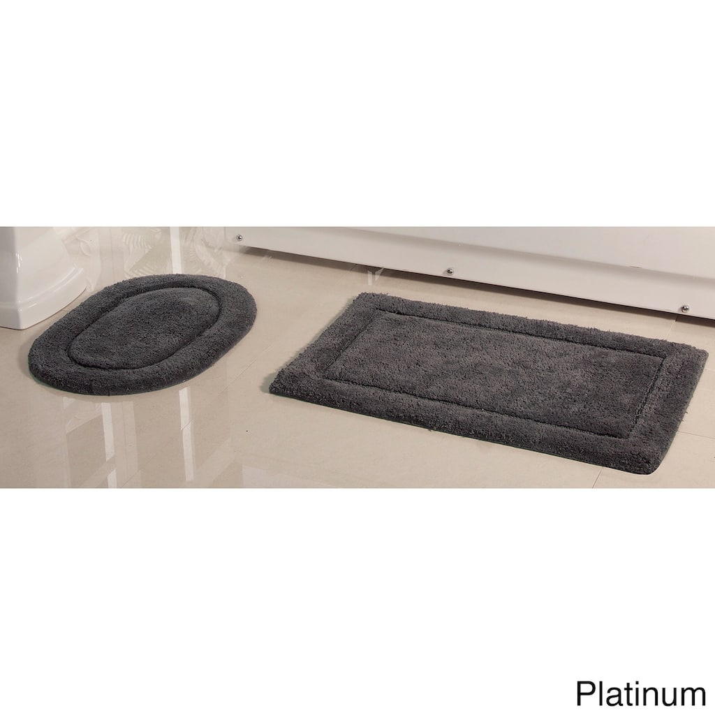 2-Piece 100 Cotton Bath Rug