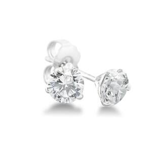 Diamond Earrings Online At Our Best Deals 1 4 Carat Diamond Martini Stud Earrings In 14 Karat White Gold J K