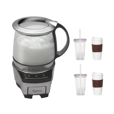Capresso 206.05 Froth TEC Automatic Milk Frother with 2-Pack Coffee Mug and Iced Beverage Cup
