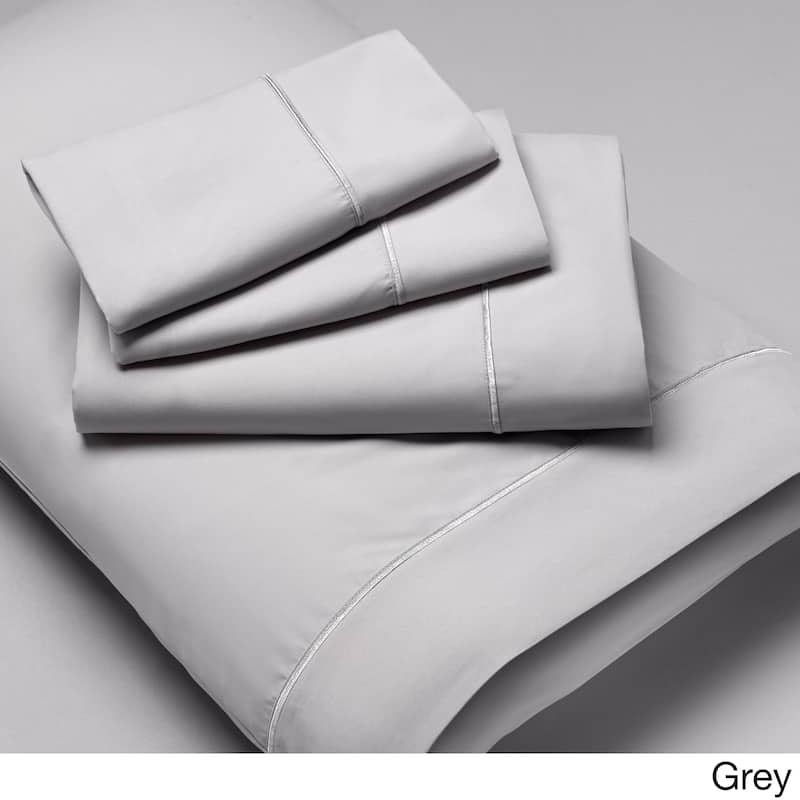 Luxury Microfiber Wrinkle Resistant Bed Sheet Set - Grey - Twin