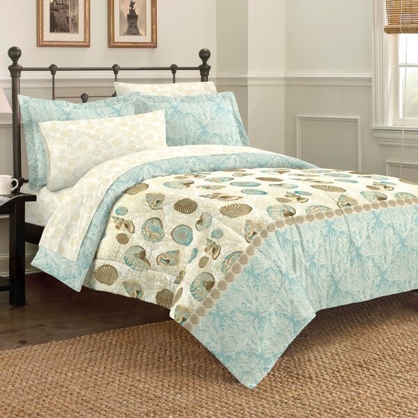 Sea Breeze 7-piece Bed in a Bag with Sheet Set