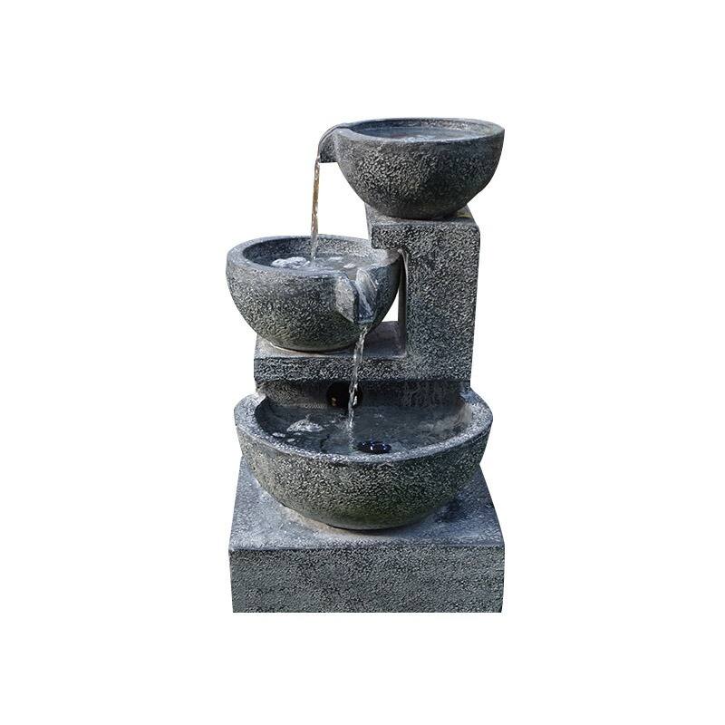 Solar Cascading Bowl Fountain with Water Pump Kit