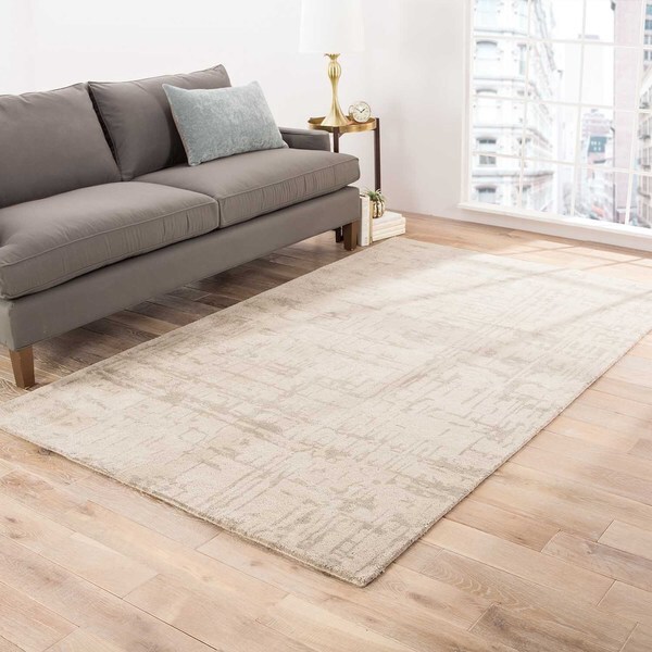 Raynor Handmade Abstract Gray/ Silver Area Rug (9' X 12') - 8'10" x 11'9"