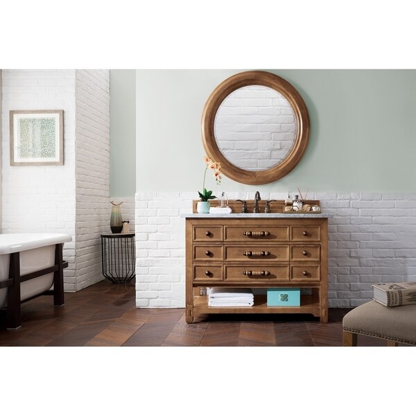Malibu 48" Single Vanity Cabinet, Honey Alder