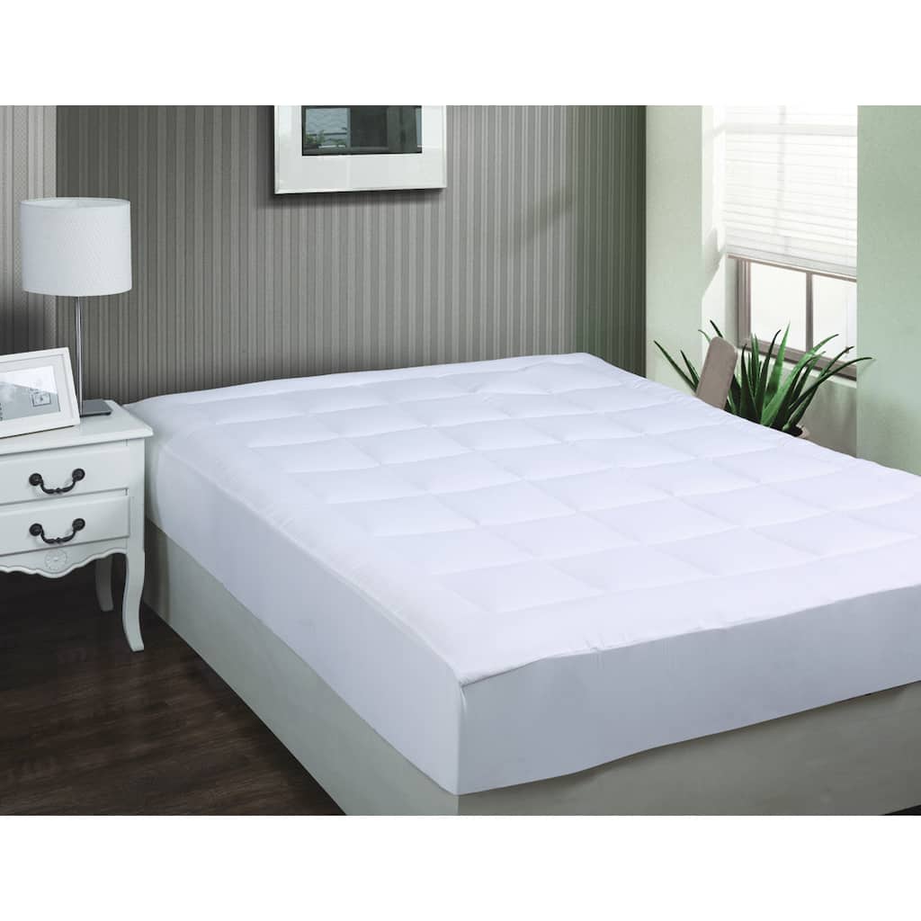 Luxurious Microplush Twin XL Pillow Top Mattress Pad