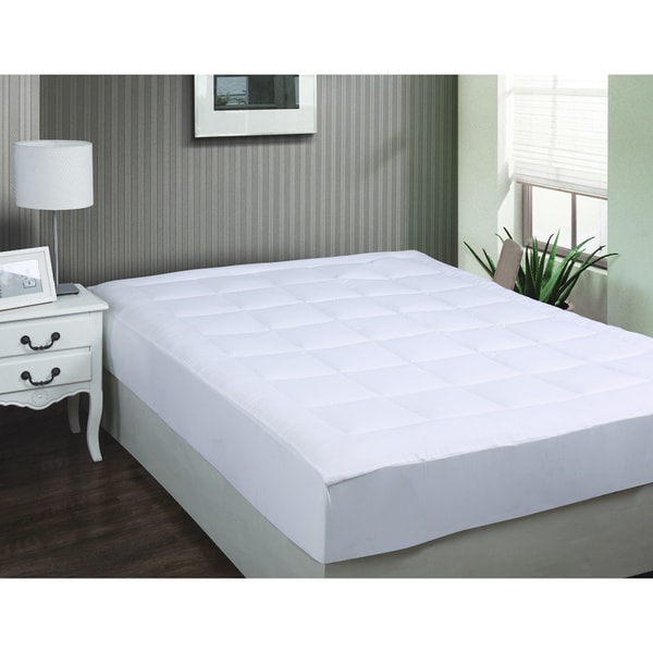 Luxurious Microplush Twin XL Pillow Top Mattress Pad ...