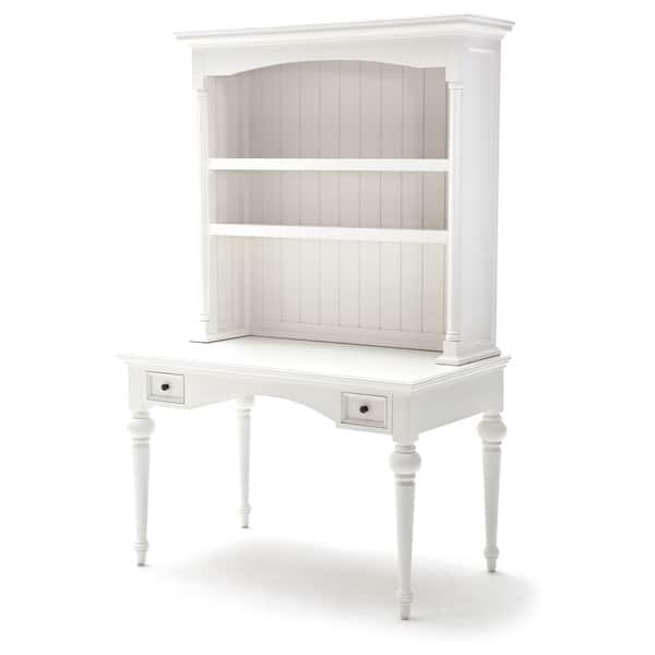 Shop Novasolo White Mahogany Secretary Desk On Sale Overstock