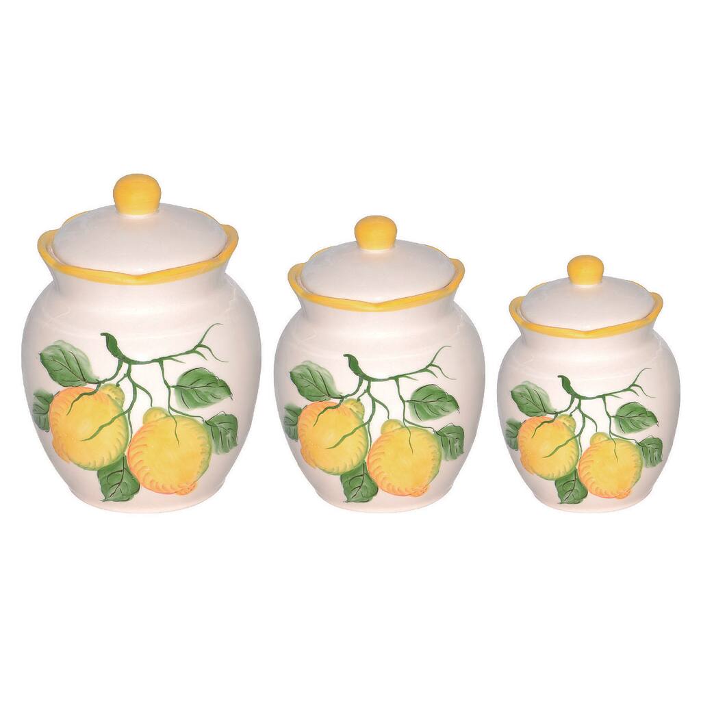 Lemon Design Deluxe Canister (Set of 3)
