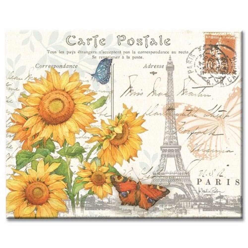 Counterart Glass Sunflower Postcard Cutting Board - 12x15