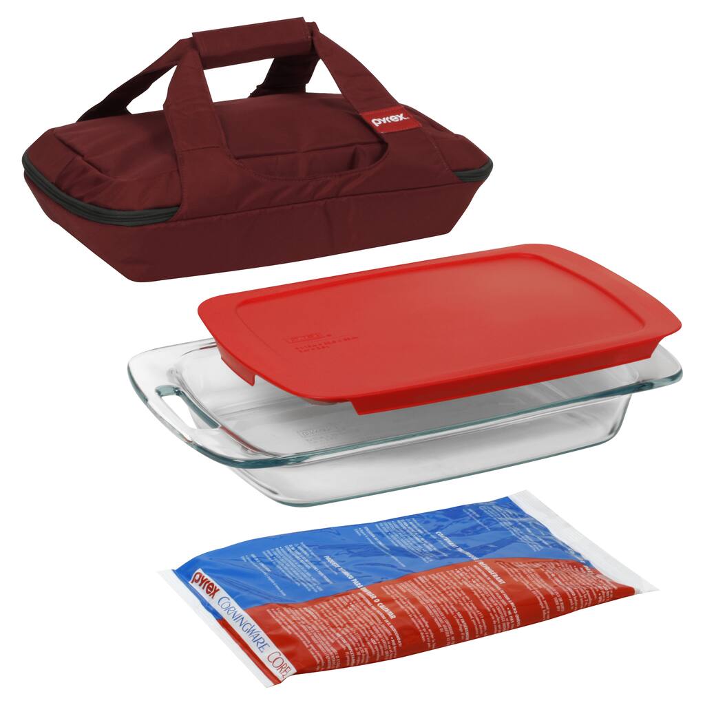 Pyrex Portable Easy Grab 4-piece Food Storage Container Set
