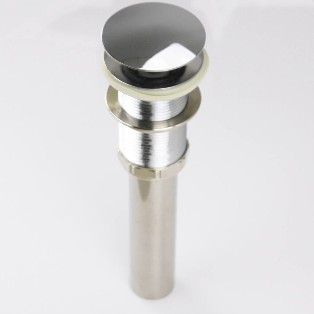 Highpoint Collection Chrome Umbrella Drain For Bathroom Sinks With No Overflow