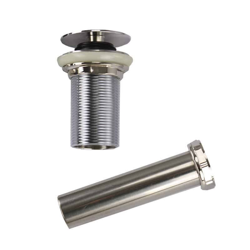 Highpoint Collection Chrome Umbrella Drain For Bathroom Sinks With No Overflow