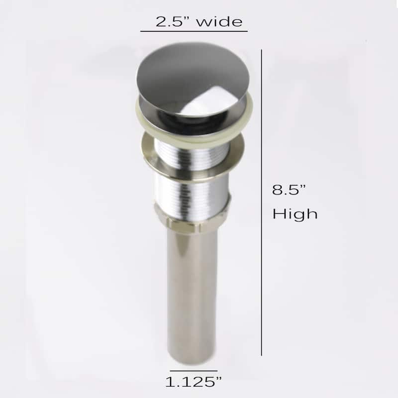 Highpoint Collection Chrome Umbrella Drain For Bathroom Sinks With No Overflow