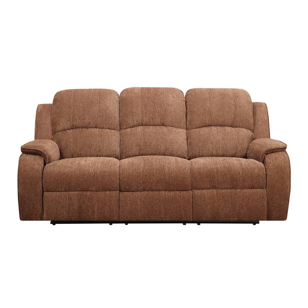 Rust Chaise Dual Reclining Sofa