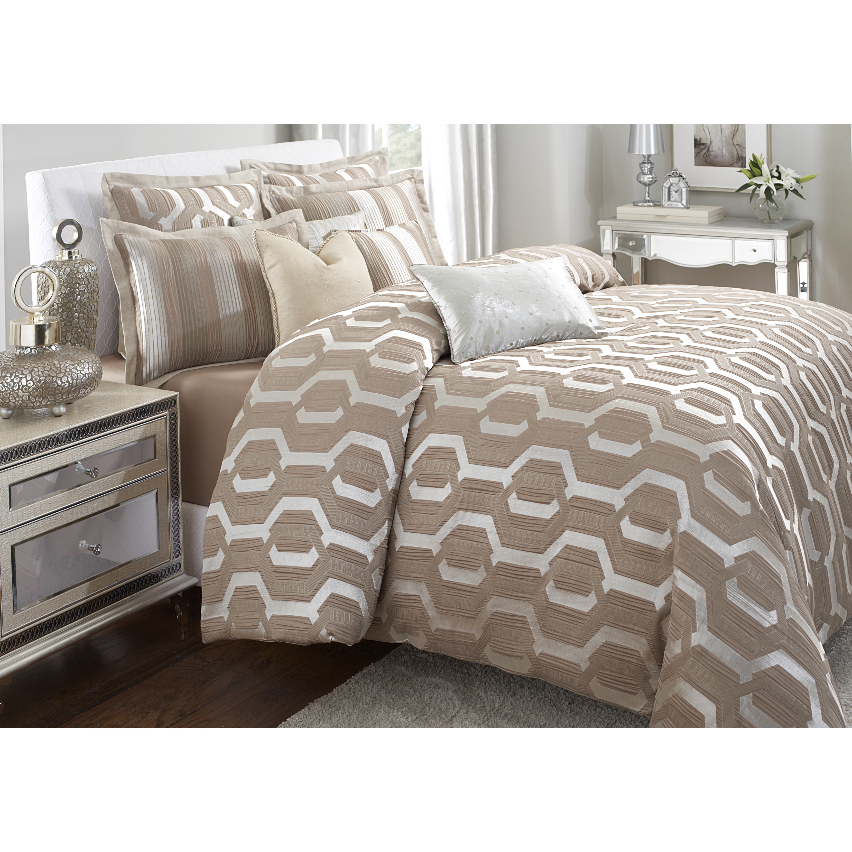 Shop Michael Amini Como Comforter Set On Sale Free Shipping
