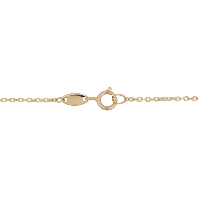 Fremada 14k Tricolor Gold High Polish Keys on Cable Chain Necklace
