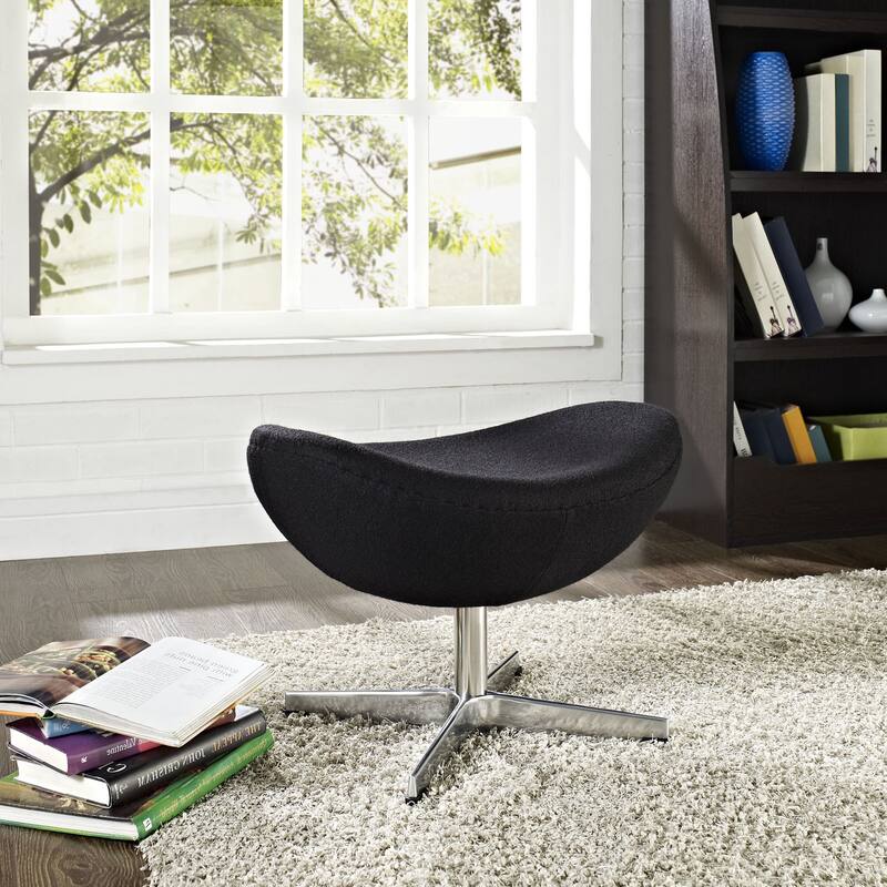 Modway Glove Wool Ottoman - Grey