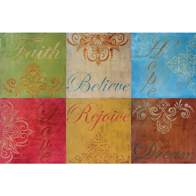 Counterart Reversible Wipe Clean Faith Placemats (Set of 4)